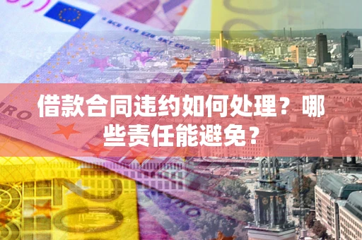 武汉借款合同违约如何处理？哪些责任能避免？